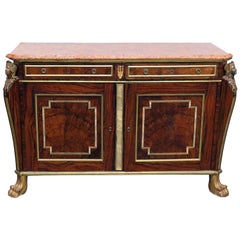 Antique Russian Baltic Marble-Top Commode