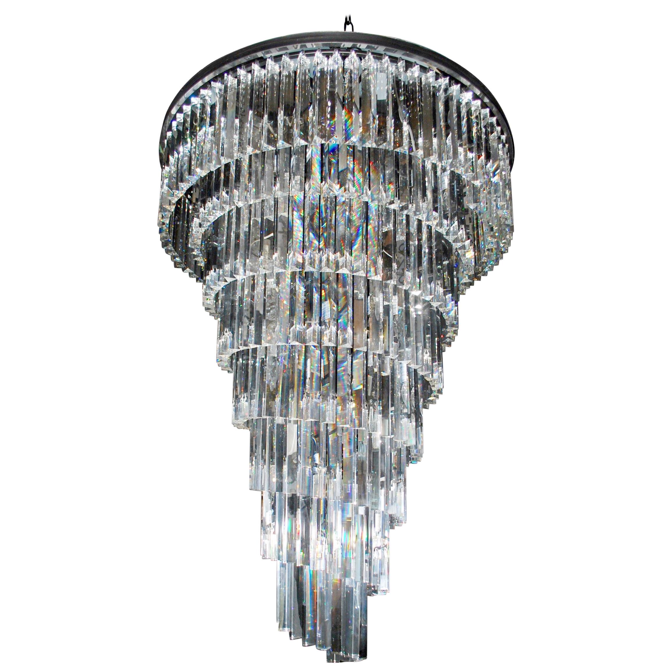 Beautiful and Impressive and Large Modern Crystal Chandelier