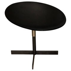 Set of Black and White Oval Tables