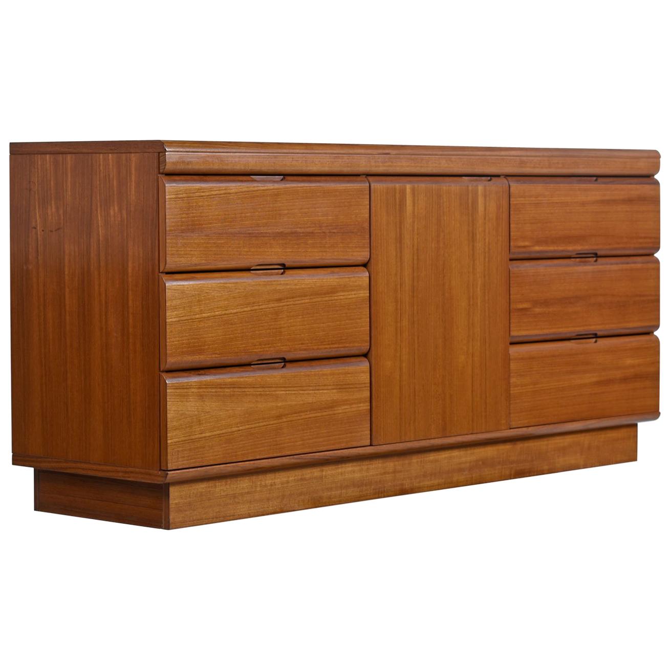 Danish Modern Teak Dresser / Credenza, circa 1980s by Sun Cabinet