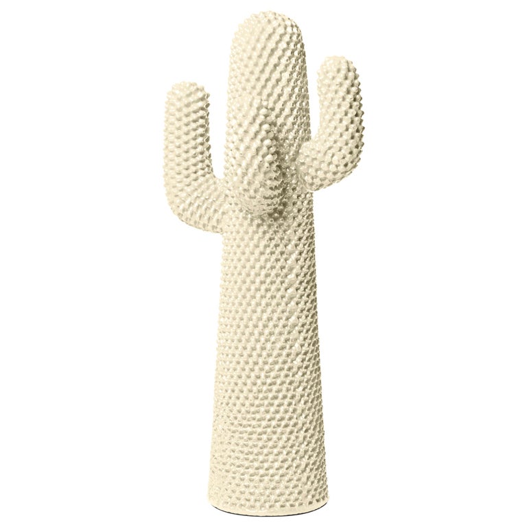 GUFRAM Another White Cactus Sculptural Coatrack by Drocco & Mello For Sale