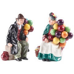 2 Royal Doulton Figures of the Balloon Sellers