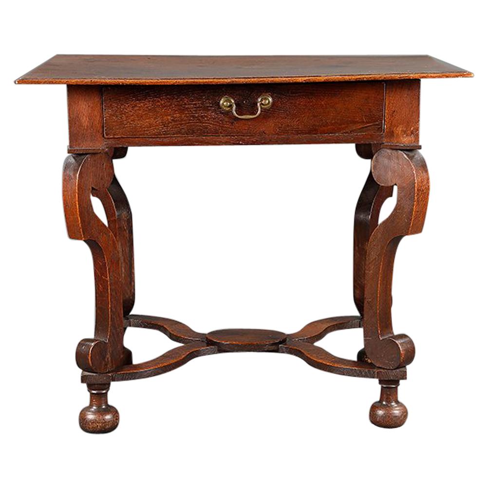 William and Mary Side Table For Sale