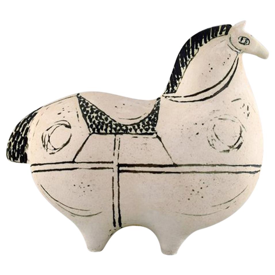 Rare Gustavsberg Studio Hand, Horse by Stig Lindberg, Swedish Ceramist