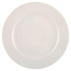 Royal Copenhagen Axel Salto Service, White. Lunch Plate. 5 Pcs