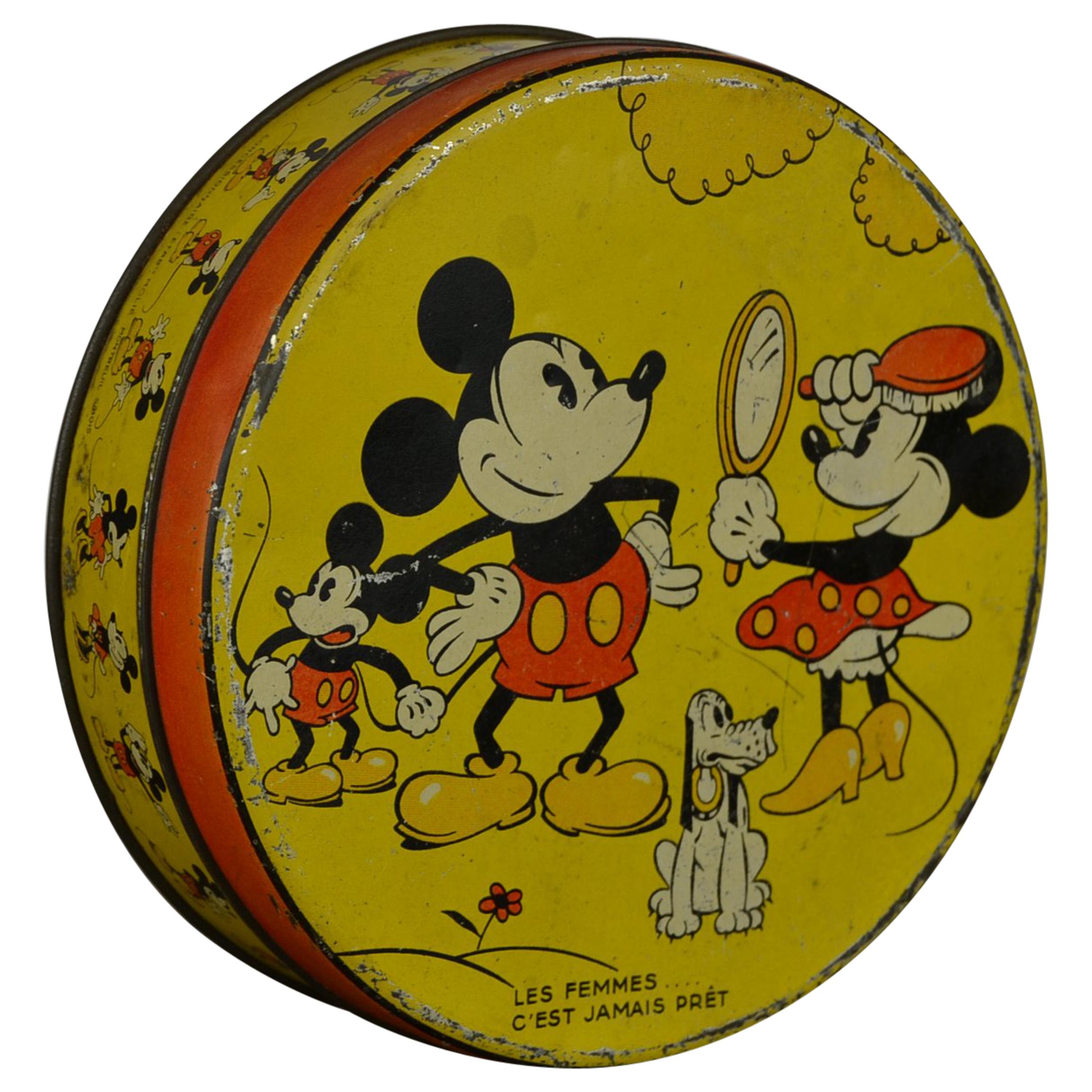 Minnie & Pluto-Lead Set Vintage-1930-Walt Disney-Mickey