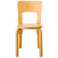 Wooden Chair Model 66, Alvar Aalto for Artek