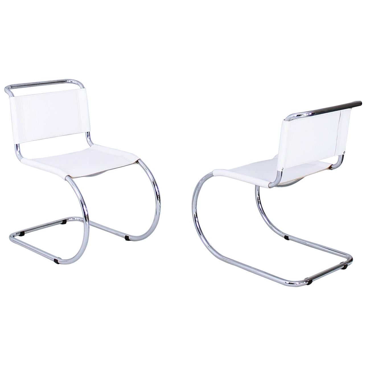 Bauhaus Classic MR 10 Chairs by Ludwig Mies van der Rohe Germany, 1980s For Sale