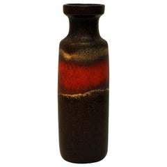 Keramik vintage Vase Lava von Scheurich- W. Deutschland 1960s