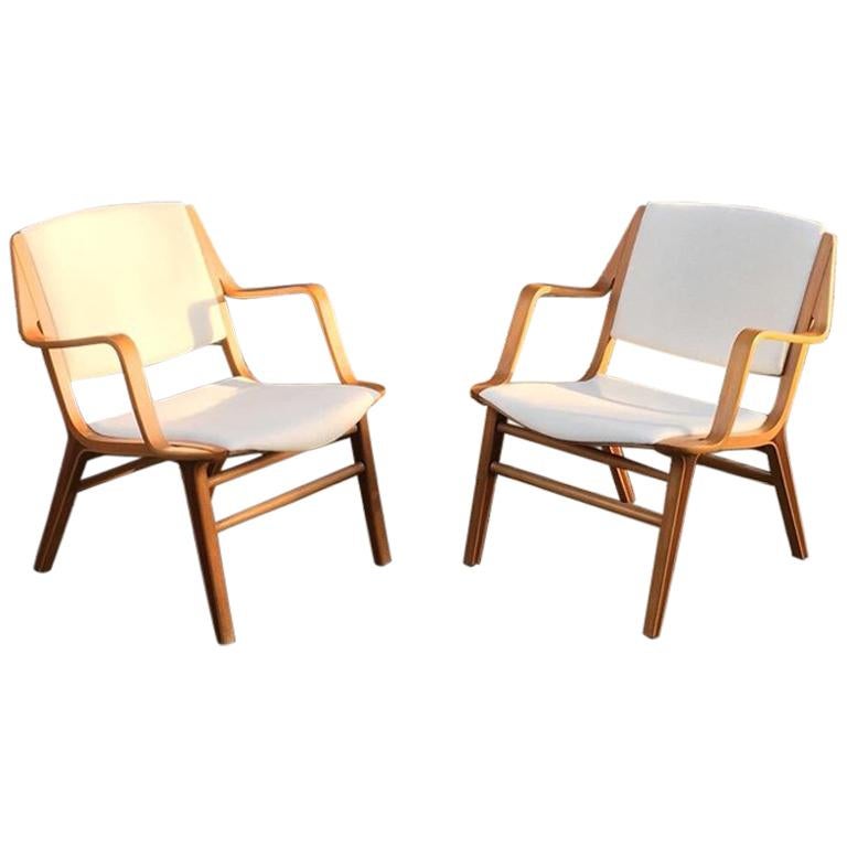 Peter Hvidt "AX" Armchairs Produced by Fritz Hansen, circa 1960