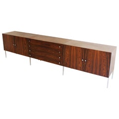 Poul Norreklit Rosewood Sideboard Produced by Sigurd Hansen Denmark, circa 1960