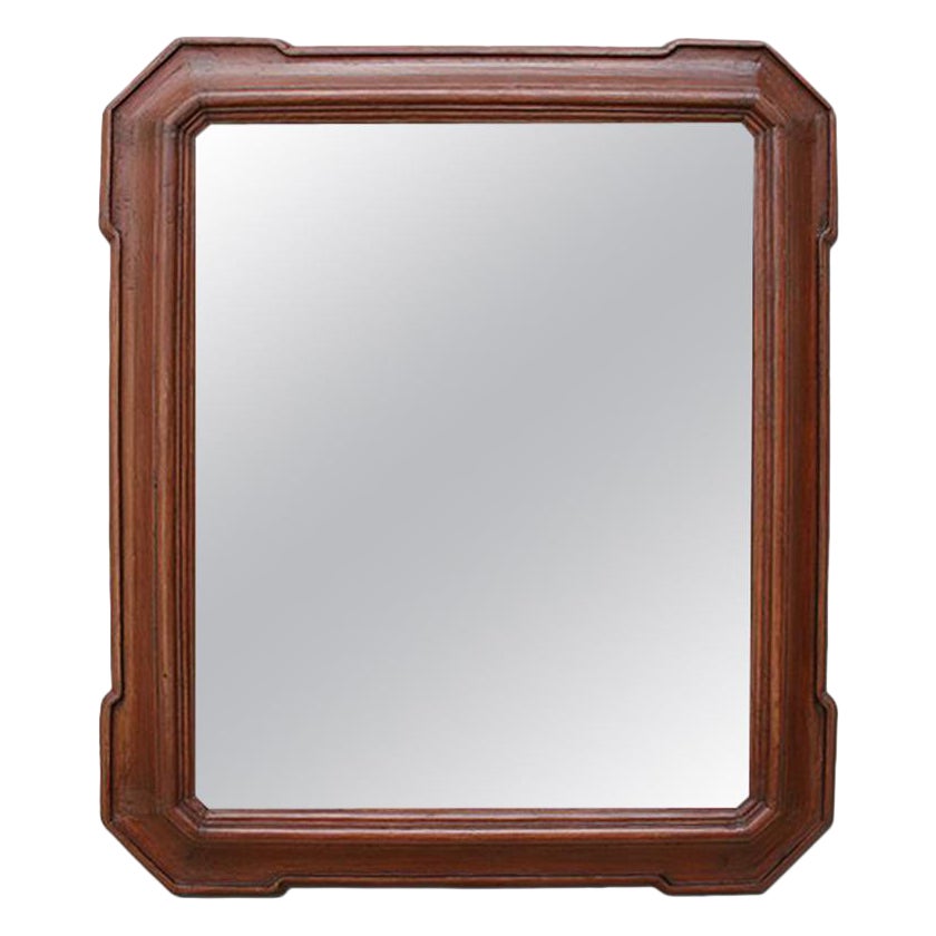 French Antique Wood Mirror, 19th Century For Sale