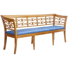 19th Century Scandinavian Birch Bench