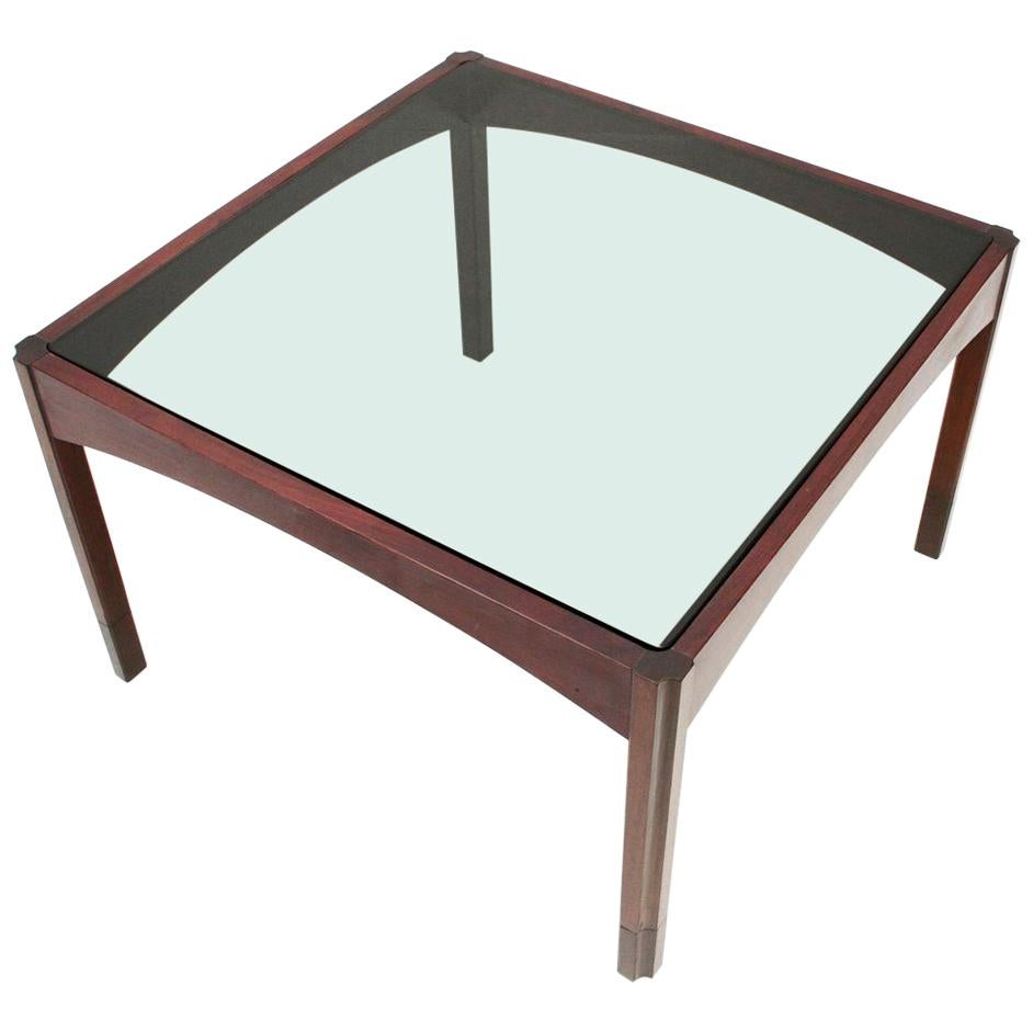 Italian Midcentury Square Coffee Table, 1960s For Sale