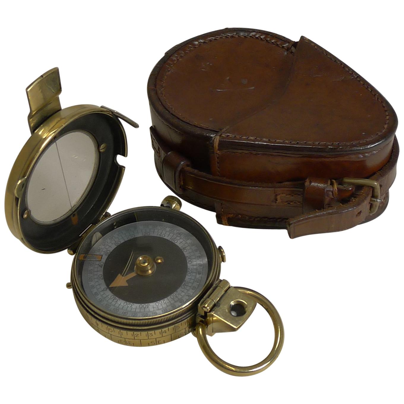 WW1 1917 British Army Officer's Compass Verner's Patent MK VIII by French Ltd