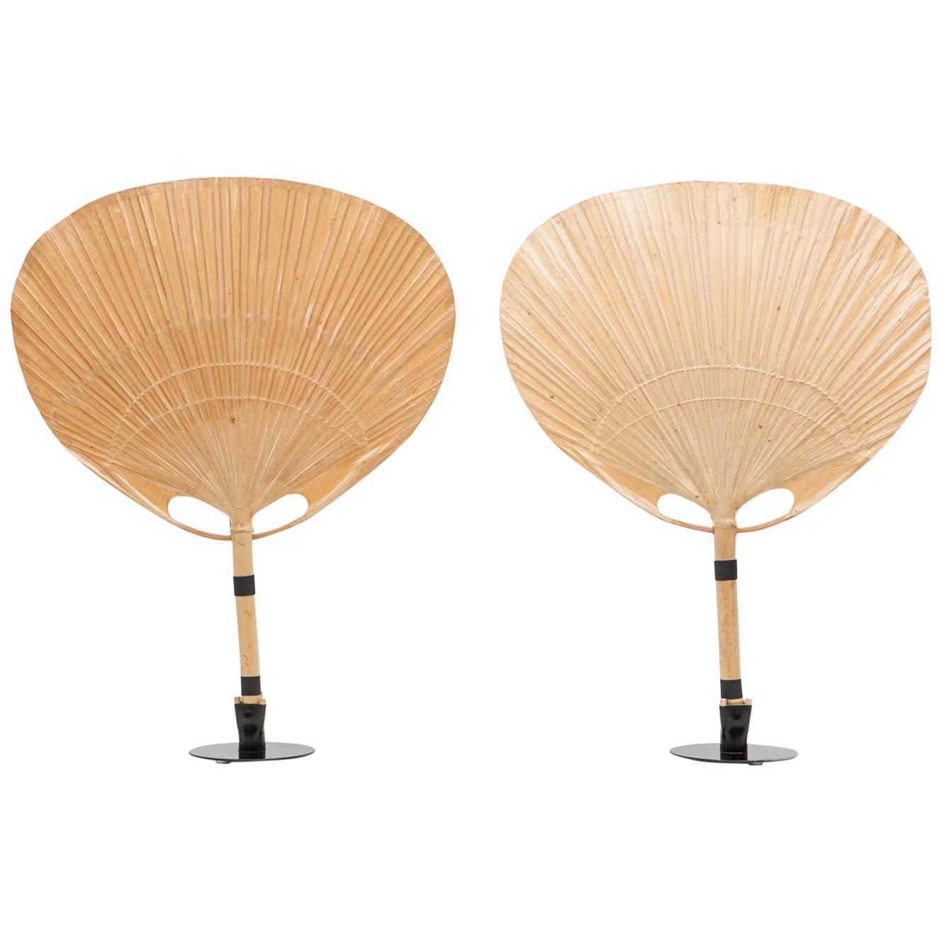 1970s Paper, Bamboo and Metal Table Lamps by Ingo Maurer