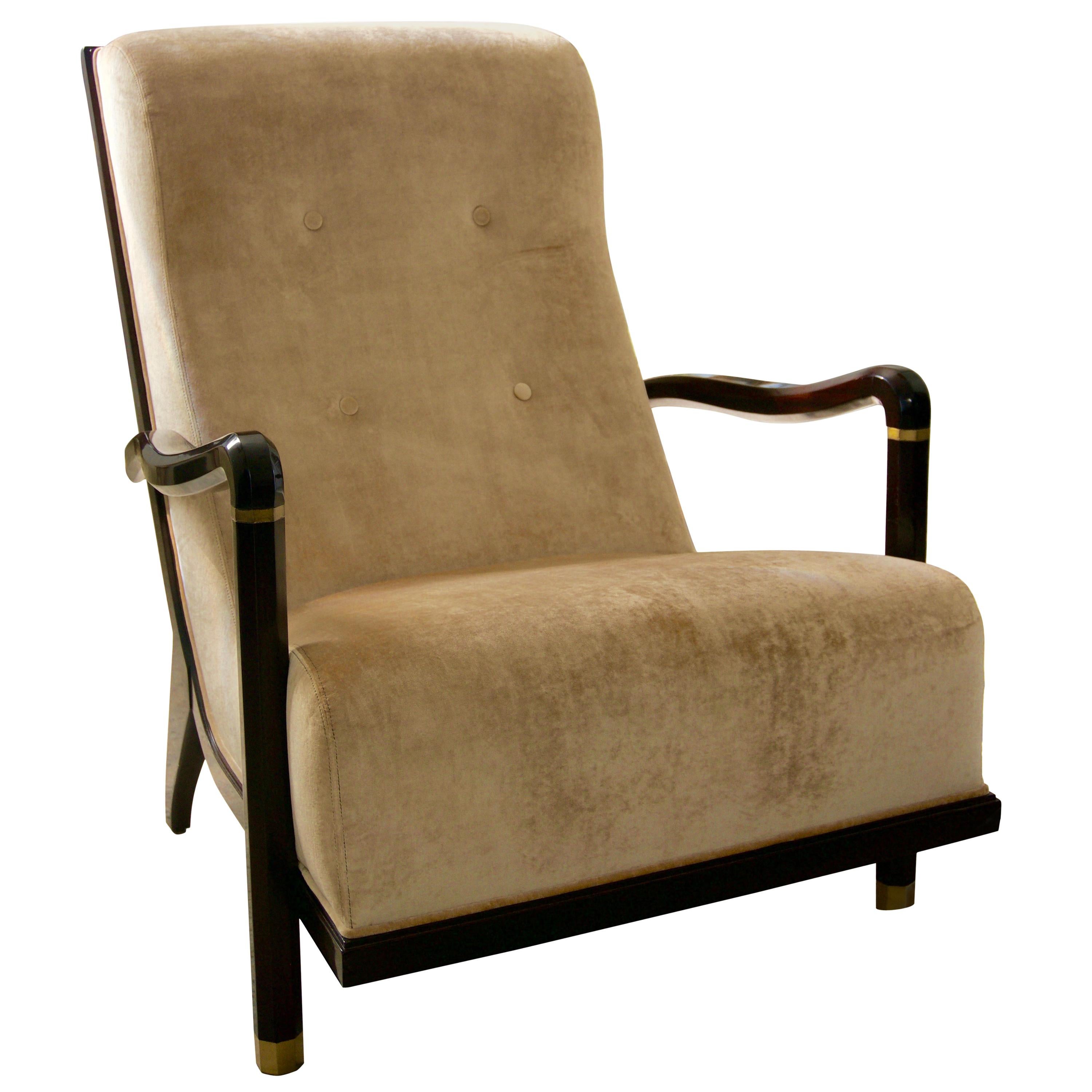 Art Deco Moderne Style Armchair