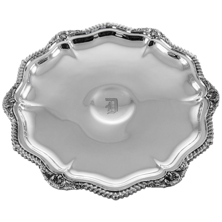 Sterling Cake Plate at 1stDibs