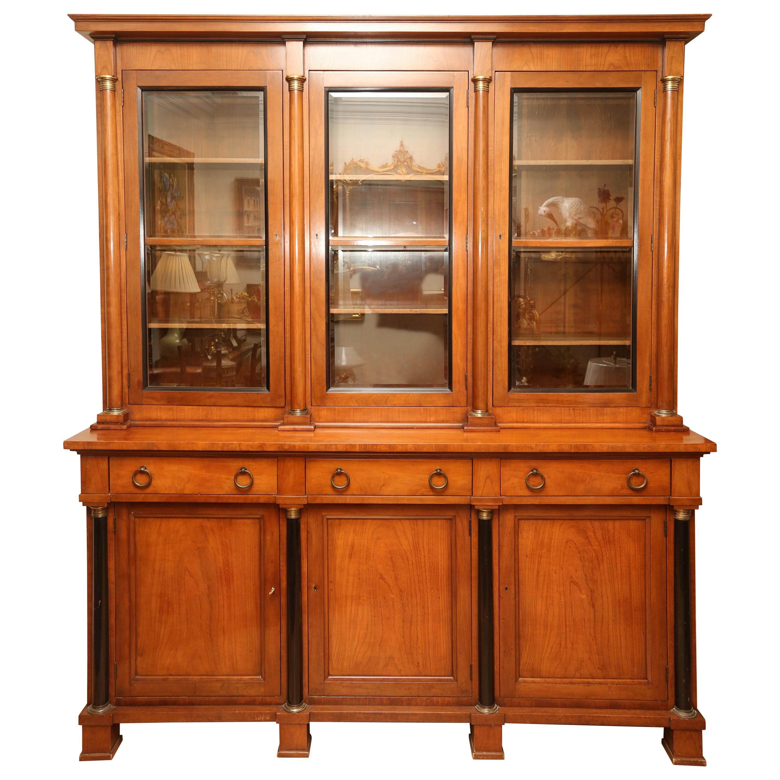 Large Three Piece Library Cabinet