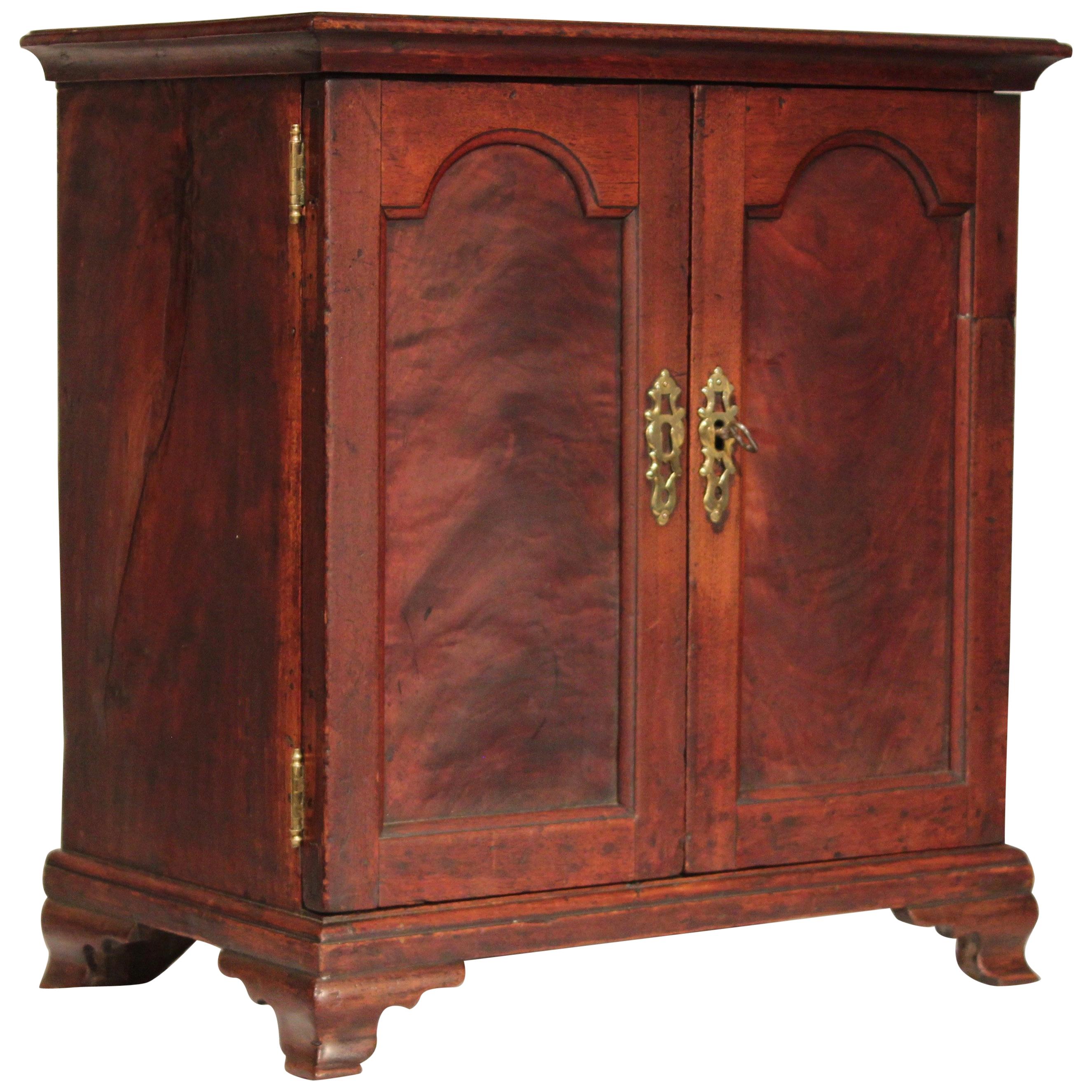 18th Century Pennsylvania Chippendale Double Door Spice Box