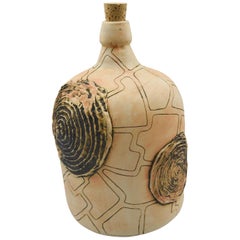Mexican Demijohn Rustic Clay Mezcal Vessel Bottle Pottery Oaxaca Folk Art