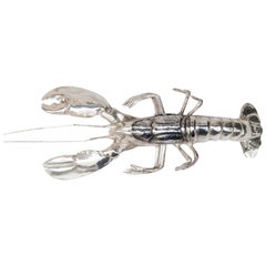Franco Lapini Silver Plated Lobster, Italy, 1970