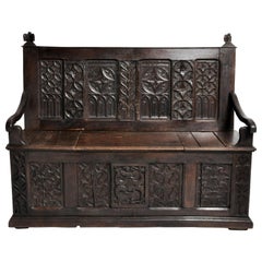 Antique French Hall Bench