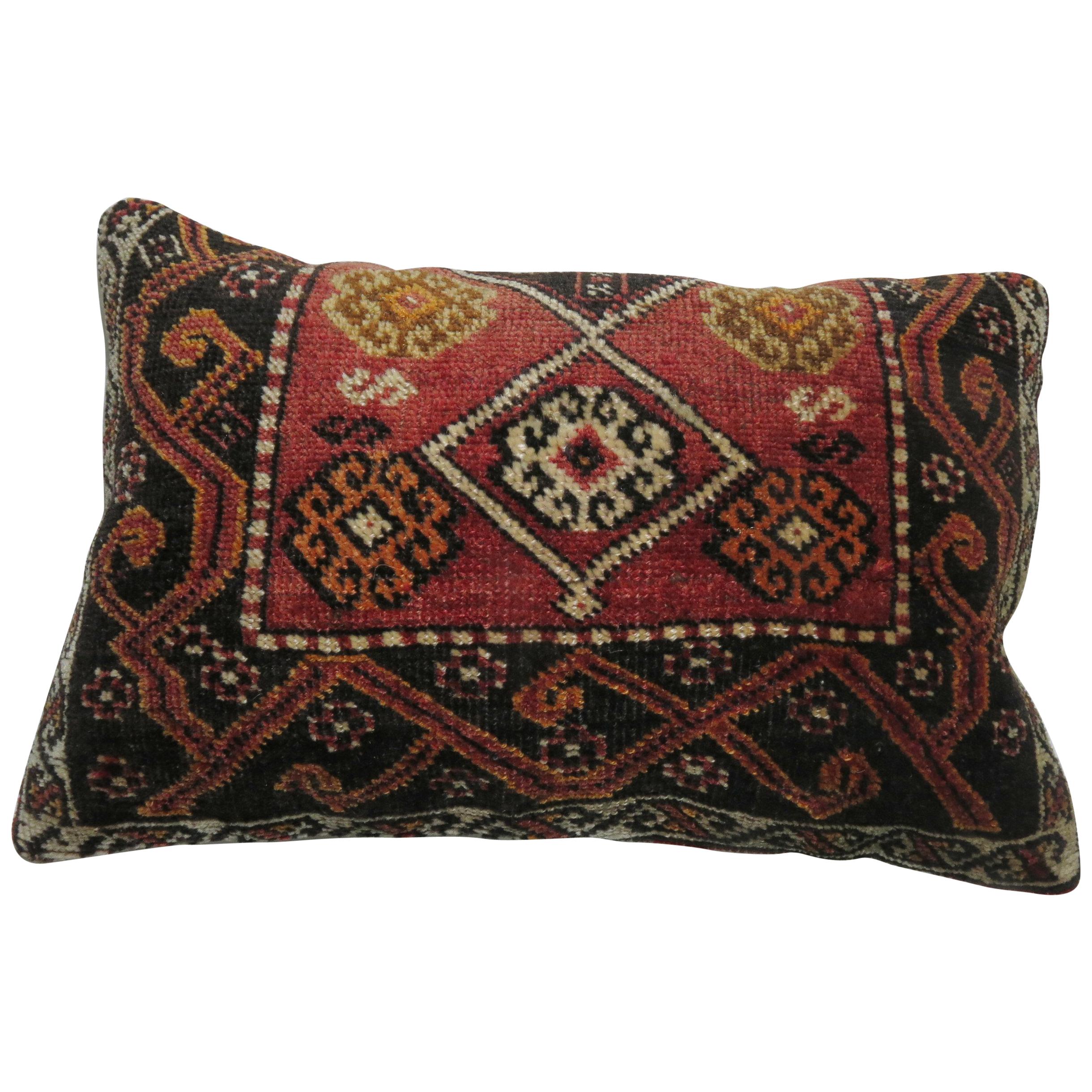 Anatolian Turkish Tribal Rug Pillow