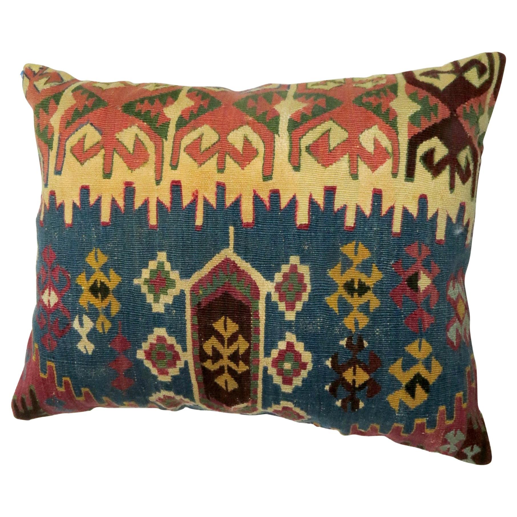 Antique Persian Kilim Pillow In Good Condition In New York, NY