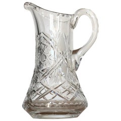 American Brilliant Cut Glass Pitcher