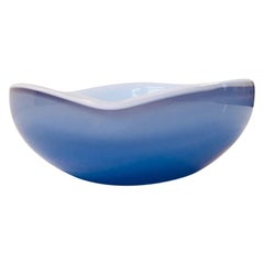 Blue Murano Glass Bowl from Cenedese Vetri, 1960s