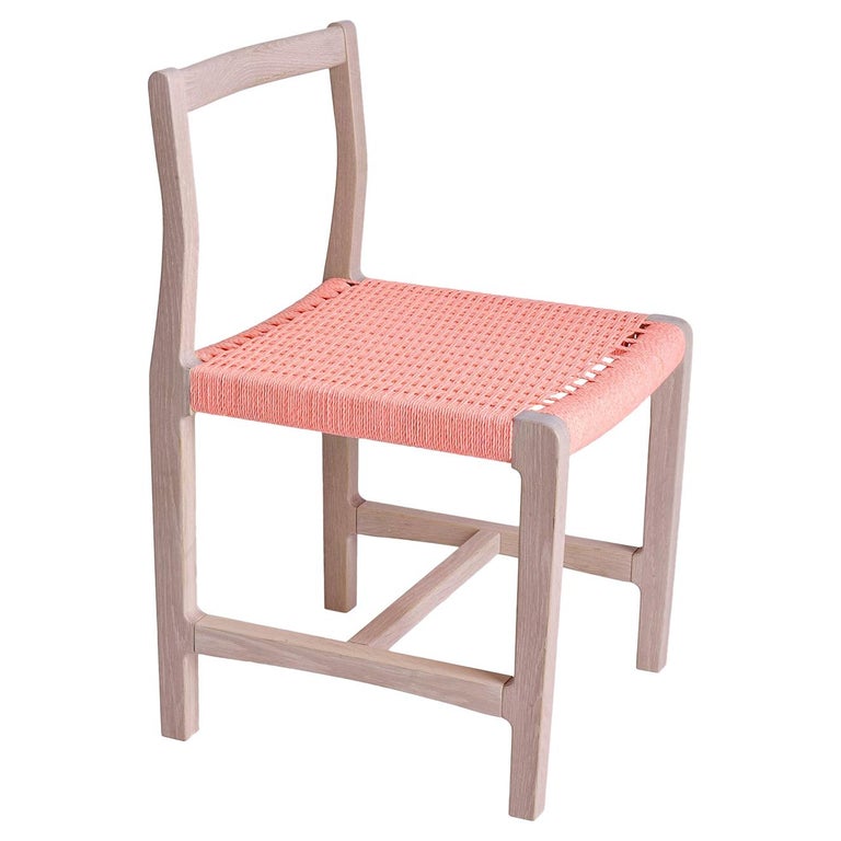 Giacomo Dining Chair in White Oak, Danish Cord 1