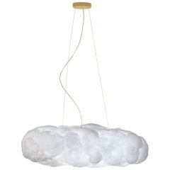 Grande lampe à suspension Cloud Kids en coton blanc par Circu Magical Furniture