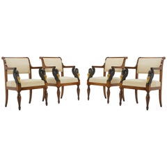 Set of Four Early 19th Century Italian Chairs