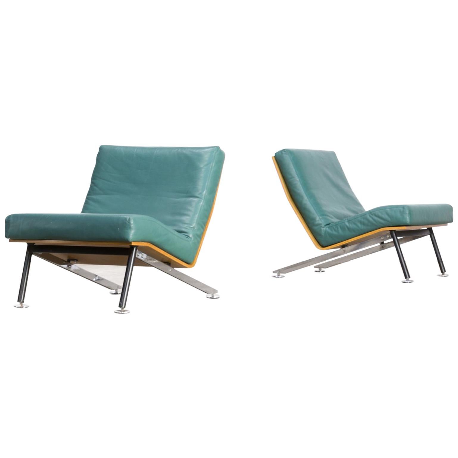 1960s Low Lounge Chair by Felice Rossi Set of 2 For Sale