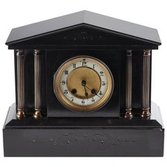 Antique Victorian 8 Day Marble Mantel Clock