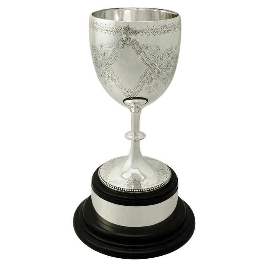 Antique Victorian Sterling Silver Presentation Cup by Charles Stuart Harris
