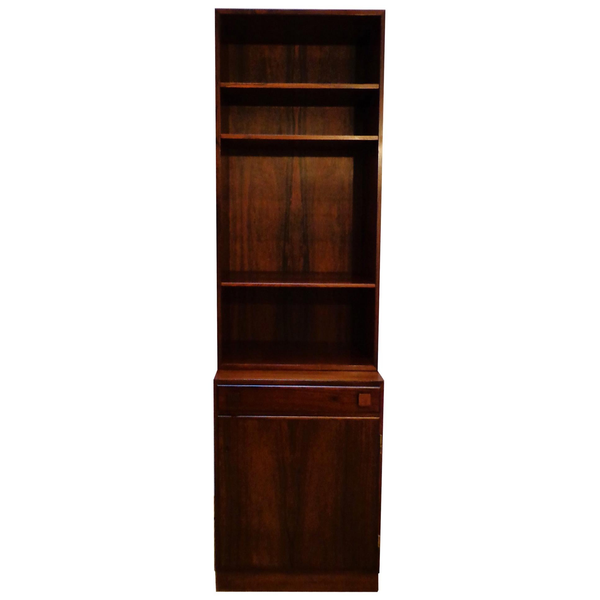 Danish Cabinet or Bookcase in Rosewood Made by O. Bank Larsen Møbelfabrik, 1960s im Angebot