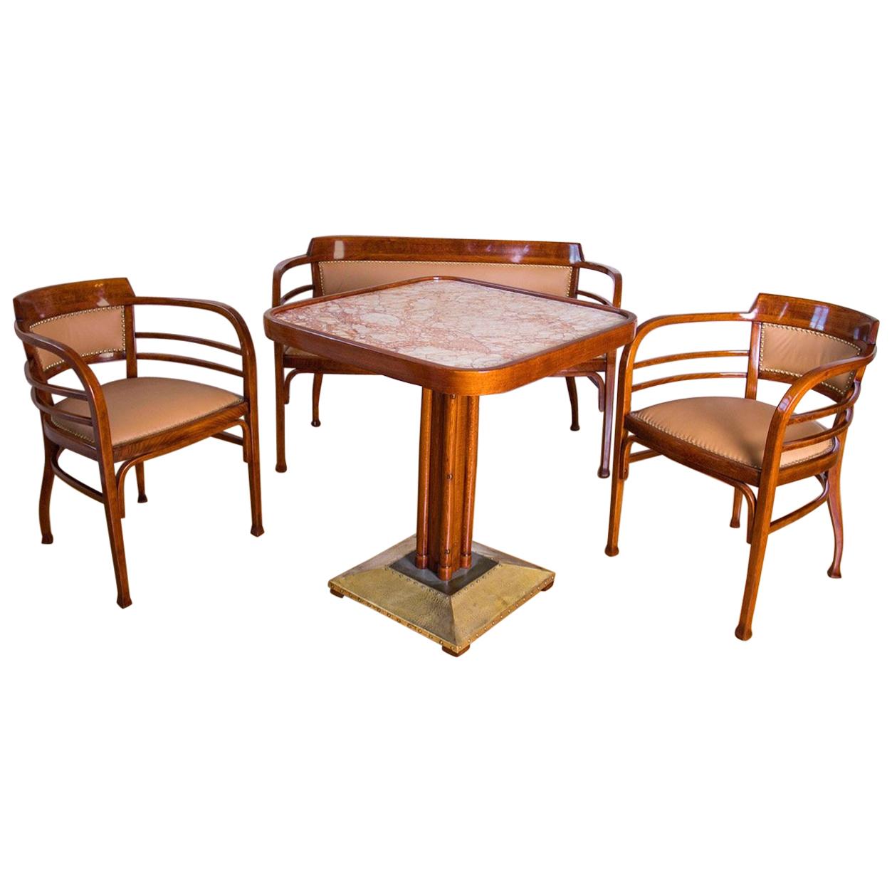 Wien Secession Thonet Coffee Set Attributed to Otto Wagner Designer For Sale