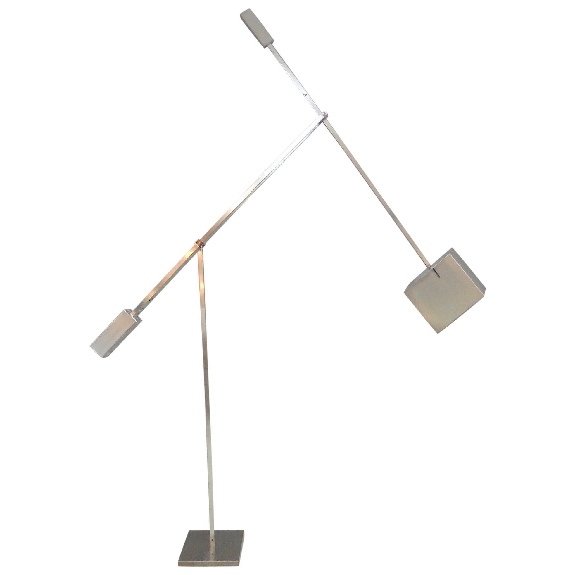 Angelo Brotto Counterweight Giraffa Floor Lamp for Esperia, 1970s