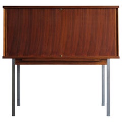 Alfred Hendrichx Mid-Century Modern Belgium Dark Wood Buffet Cabinet, 1960s