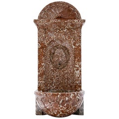 Wall Fountain out of Adnet Marble, 19th Century