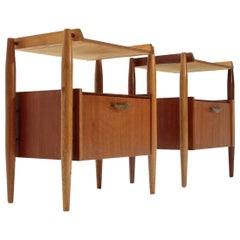 Italian Mid Century Nightstand Table, 1960s, Set of 2