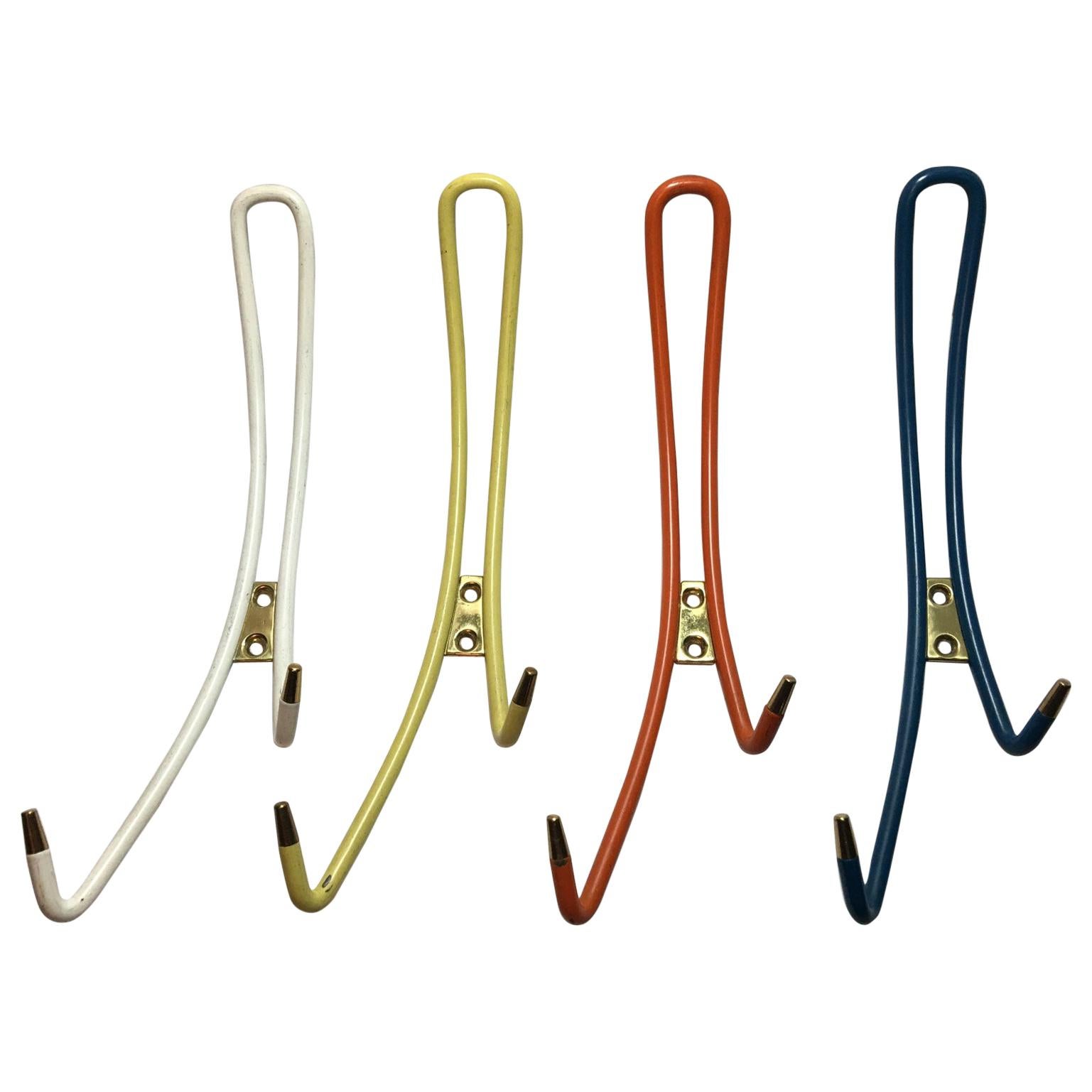Four Rare "Sputnik Era" Clothes Hooks from the 1960s For Sale