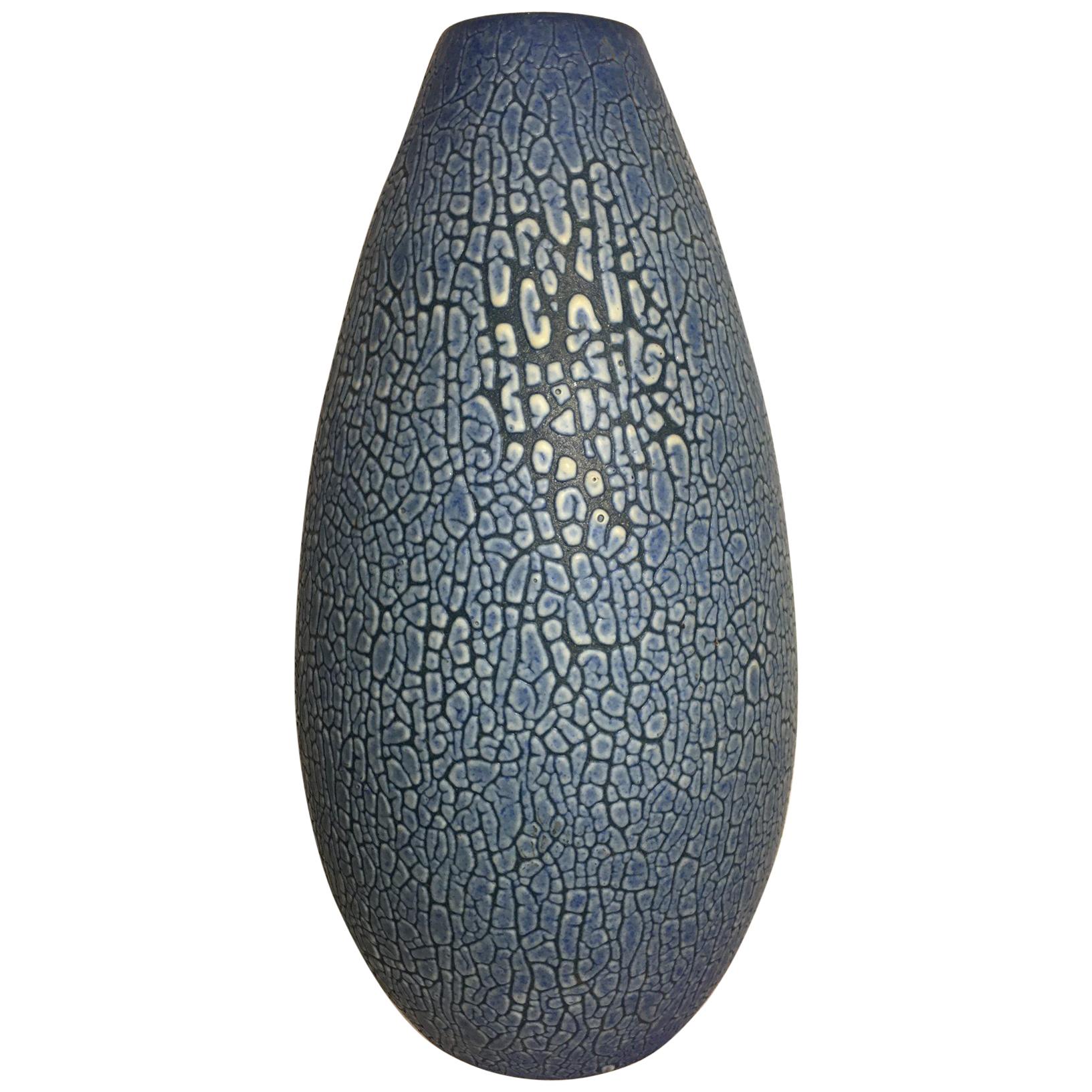 Reptile Skin Look Ceramic Vase from 1950s Germany For Sale