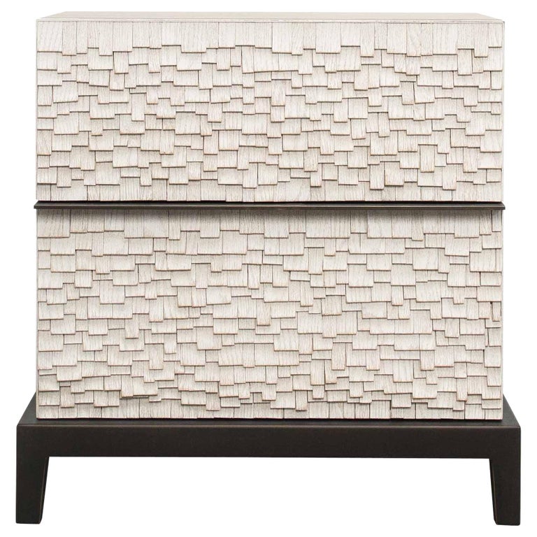 City Bedside Table Size I, Two Drawers For Sale at 1stdibs