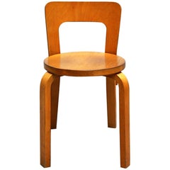 Five Vintage Chairs, Model No. 65 Chair by Alvar Aalto for Artek, 1960s