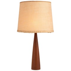 Teakwood Table Lamp, Italy, circa 1960