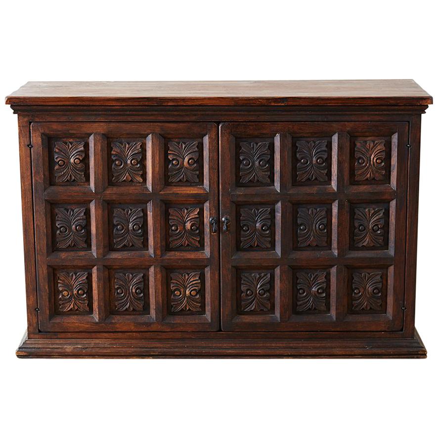 Spanish Baroque Style Two-Door Cabinet or Sideboard