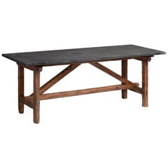 Primitive Slate Table, France, circa 1930